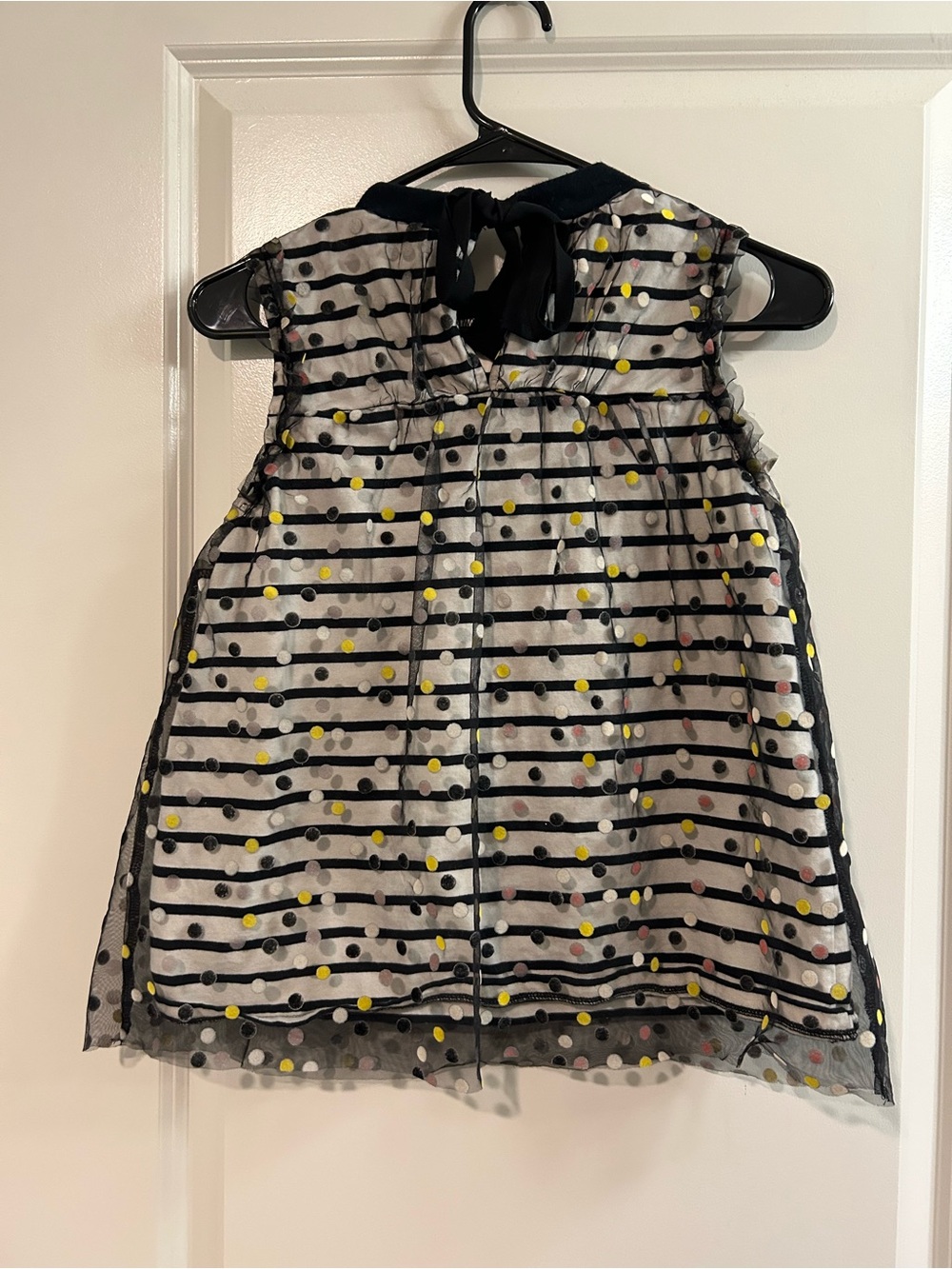 Anthropologie Maeve Black and White Polka Dot Blouse - Picture 6 of 7